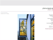 Tablet Screenshot of planungsgruppe-drei.de